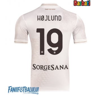 SSC Napoli Rasmus Hojlund #19 Tricou Fotbal Replică 2025-26 Barbati Deplasare